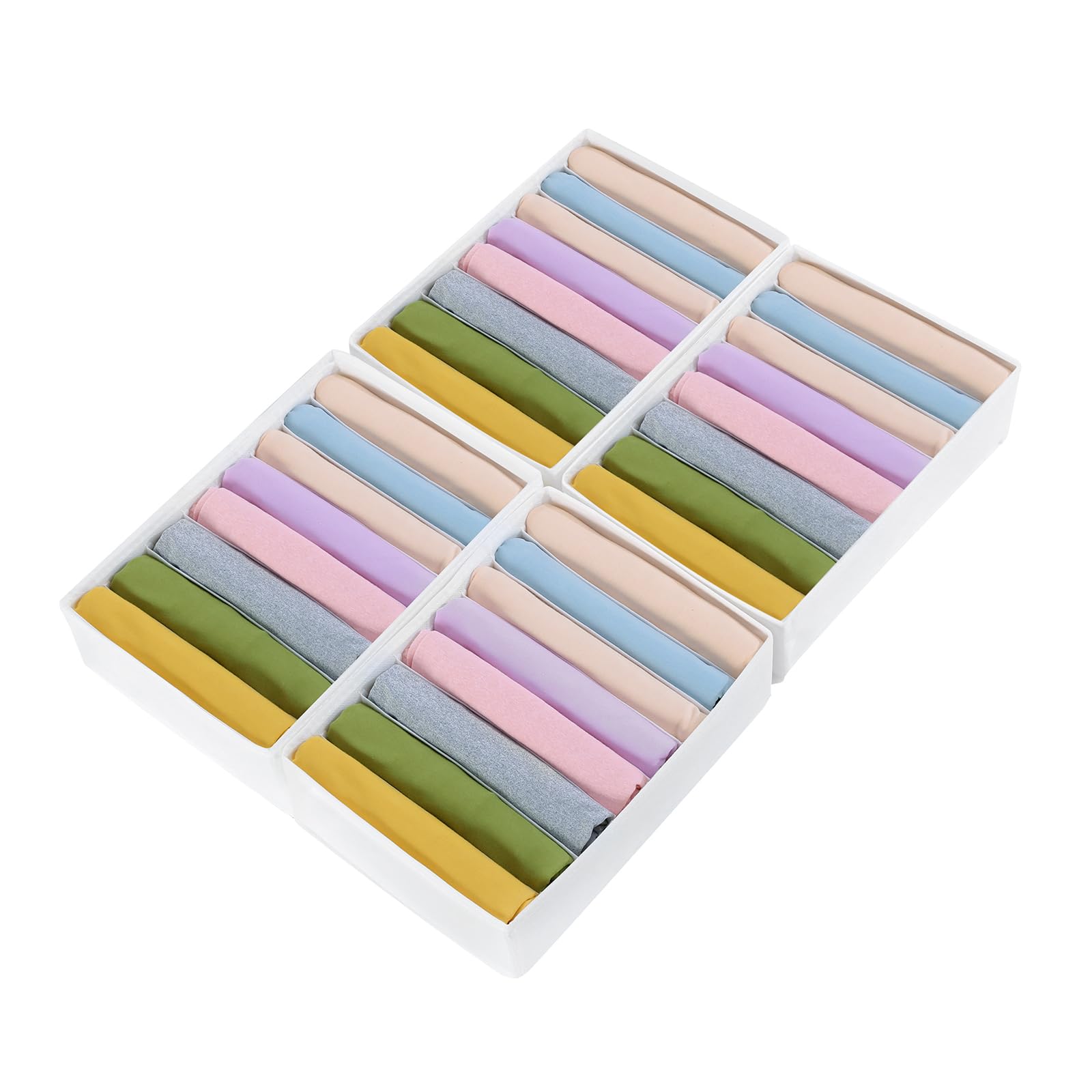 Amazon.com: Remittur 4 Packs T-shirt Drawer Organizers for